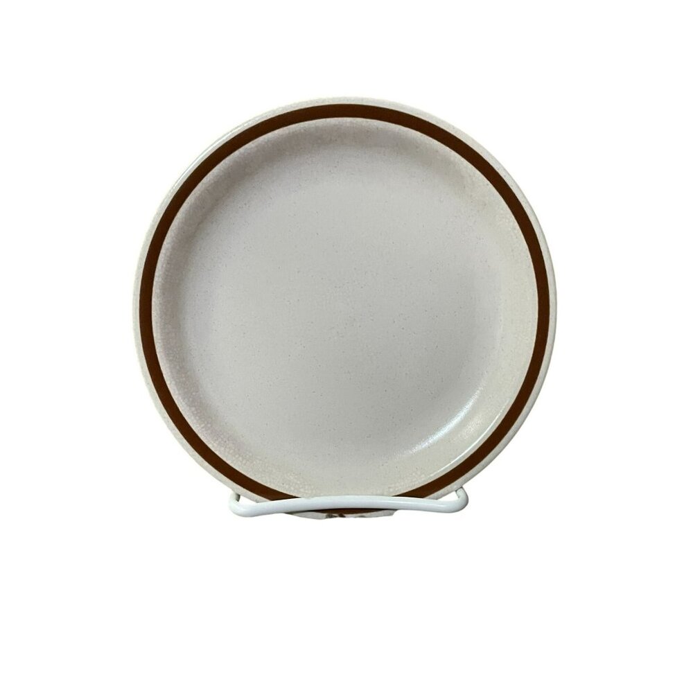 Vintage The Woodhaven Collection Dessert Plate Used Stoneware Sandusky